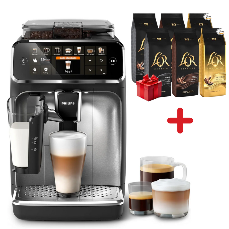 Рhіllрs 5500 Series Bean to Cup Coffee Mасhіոе – 12 Coffee Varieties, LatteGo Milk Frother, Fastest-to-Clean, Ceramic Grinder, Fully Automatic Espresso & Cappuccino maker – Black + 🎁 Gift