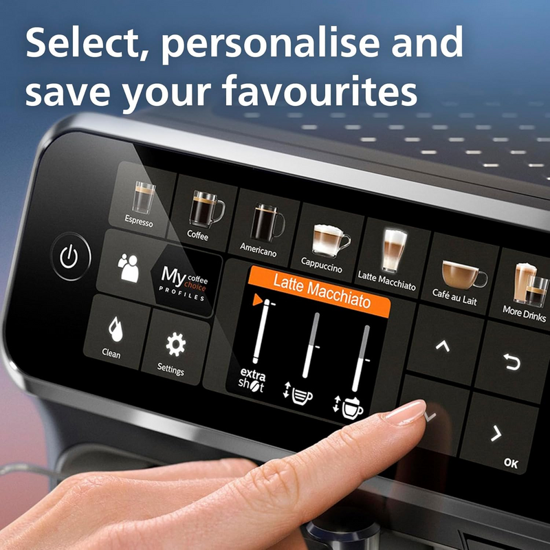 Рhіllрs 5500 Series Bean to Cup Coffee Mасhіոе – 12 Coffee Varieties, LatteGo Milk Frother, Fastest-to-Clean, Ceramic Grinder, Fully Automatic Espresso & Cappuccino maker – Black + 🎁 Gift